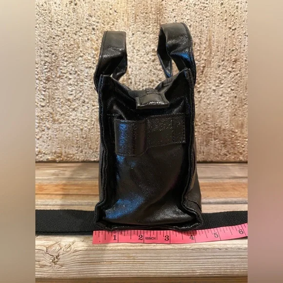 LIKE NEW Urban Outfitters Sold Out BDG Serena Coated Denim Mini Tote Bag - Black - Picture 15 of 16